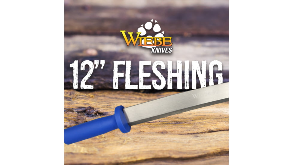 Wiebe Knives Flesher Fixed Blade Knife, 12in, Blue, Medium, WB-12FLSH