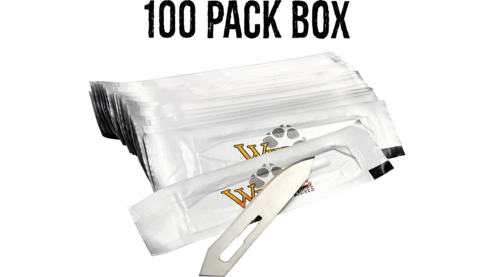 Wiebe Knives Wicked Replaceable Blade Knife, White, Small, WB-BLD100