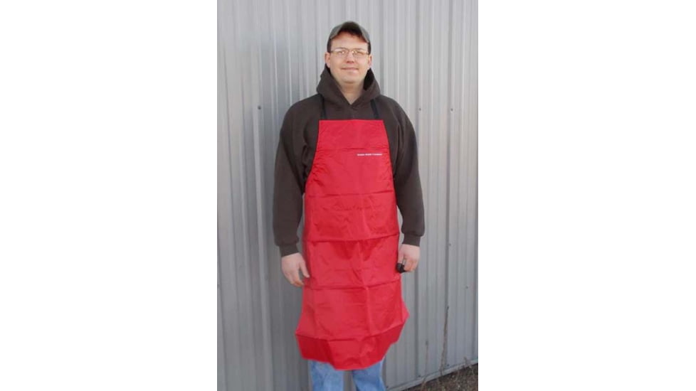 Wiebe Knives Skinning Apron, 46in x 35in, Nylon, Red, DS08 APRN