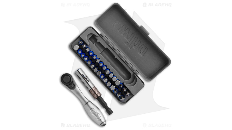 Wiha Tools GoBox Rachet and Impact Bit Set Terminator, Black/Blue, 4.40in, BHQ-178902