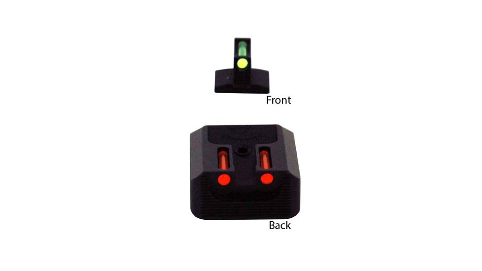 Williams Gun Sight Self Defense Pistol Sights, Ruger SR 1911, Green/Red, 71030