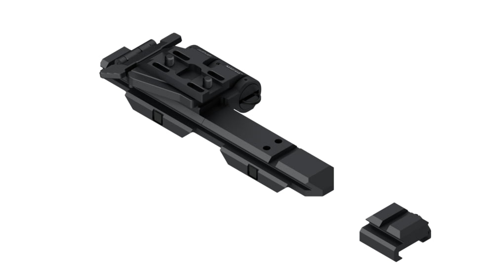 Wilcox EOTech Riser System Flip Mount, Left Hand G23/XPS, 0.41in Screw, Black, 61100G08-B
