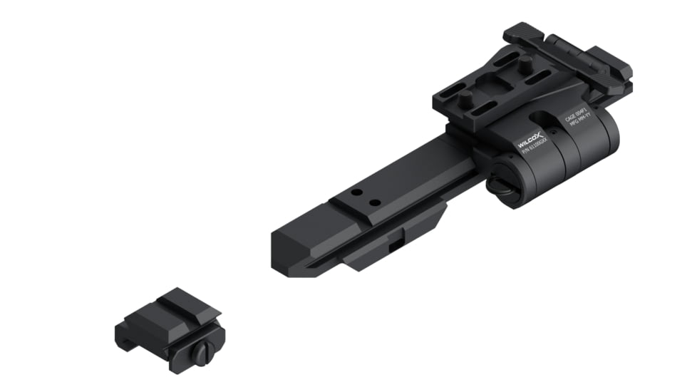 Wilcox EOTech Riser System Flip Mount, Left Hand G23/XPS, 0.41in Screw, Black, 61100G08-B