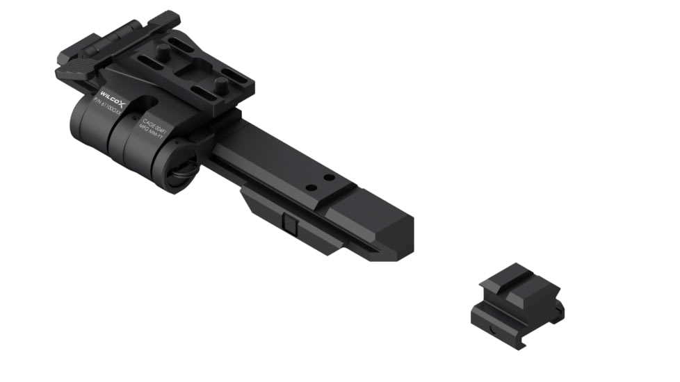 Wilcox EOTech Riser System Flip Mount, Right Hand G23/XPS, 0.41in Screw, Black, 61100G07-B