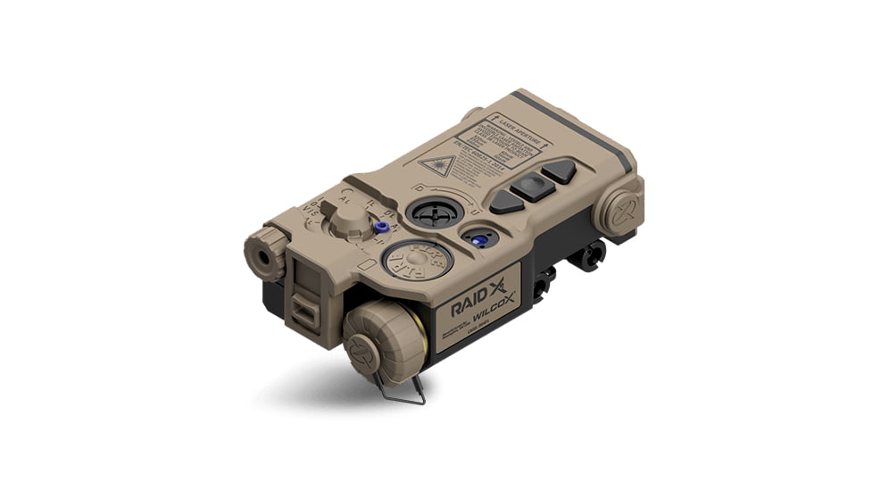 Wilcox RAID Xe Aiming/Illumination Laser, Red Beam High Power, Tan, 65300G14-C