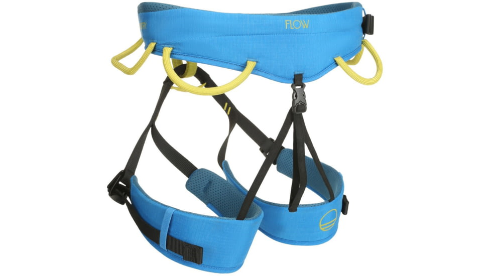 Wild Country Climbing Flow Harnesses, Detroit Blue/Citronelle, Medium, 40-0000008003-M