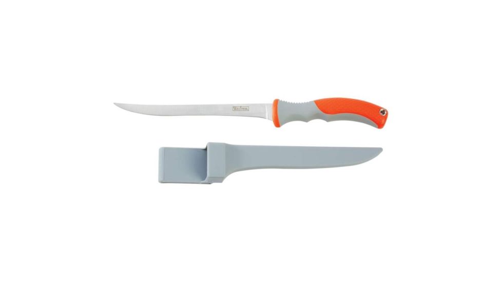 Wild Fish 7.5in Fillet Knife,420 Stainless Steel Blade,Rubber Sure-Grip Handle WFFILLET75