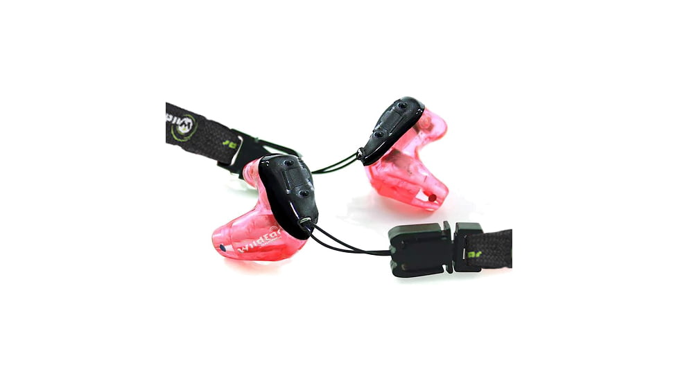 WildEar FieldEarz Electronic Ear Plugs, Pink/Black, WE-CUST-FE-P