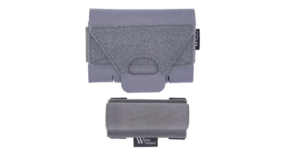 Wilder Tactical Med Pouch Full Kit, Fight Light Malice Clip, Wolf Gray, TMPKWGFLMC