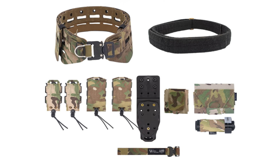 Wilder Tactical Bravo Elite Belt Kit, 1in Prostyle D-Ring, MHP Adpter, Multicam, Small/Extra Large, HMGBREKMC07