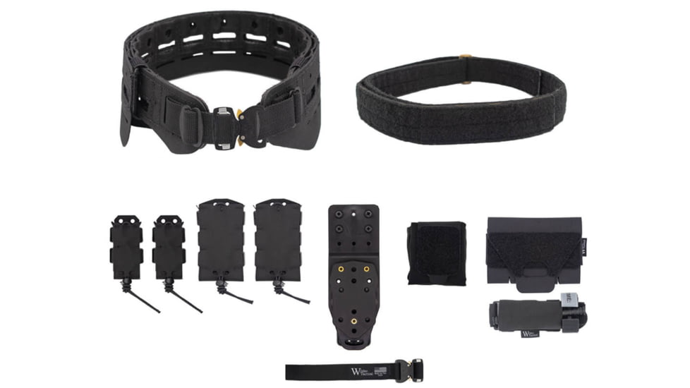 Wilder Tactical Bravo Elite Belt Kit, Cobra FM, MHP Adapter, Black, Small/Extra Large, HMGBREKBK05