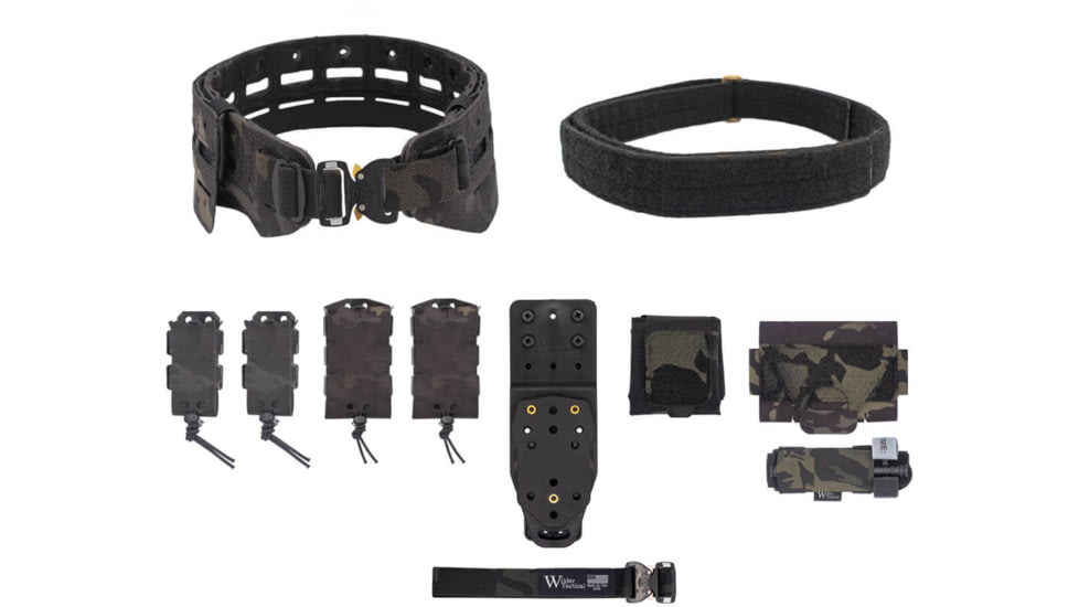 Wilder Tactical Bravo Elite Belt Kit, Cobra FM, MHP Adapter, Multicam Black, Small/Extra Large, HMGBREKMCB05