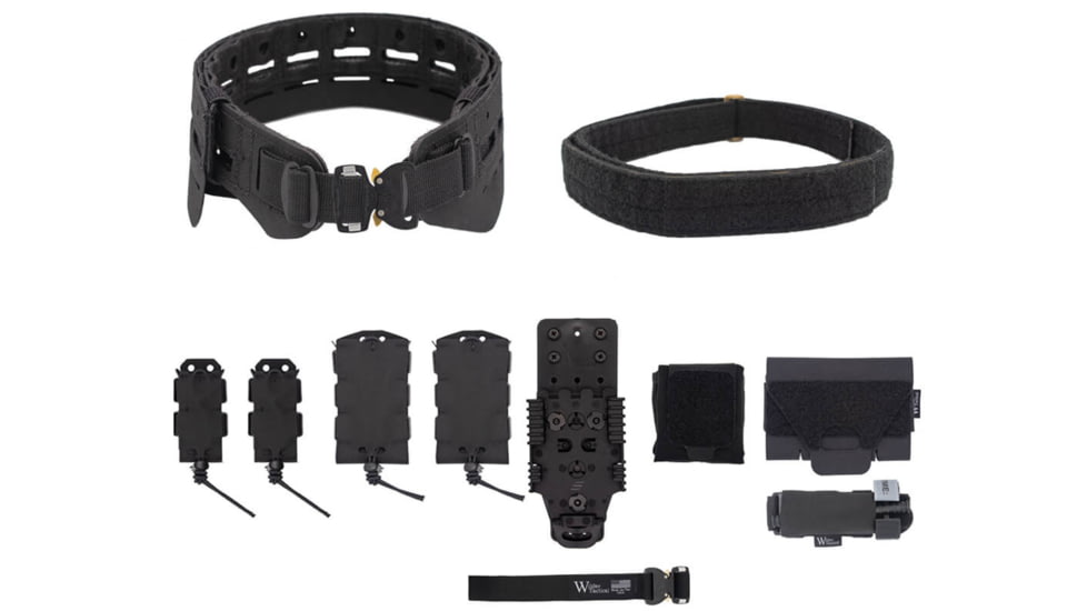 Wilder Tactical Bravo Elite Belt Kit, Cobra FM, QLS Receiver, Black, Small/Extra Large, HMGBREKBK04