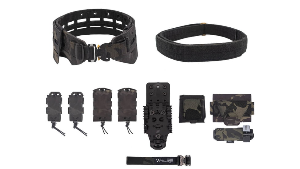 Wilder Tactical Bravo Elite Belt Kit, Cobra FM, QLS Receiver, Multicam Black, Small/Extra Large, HMGBREKMCB04