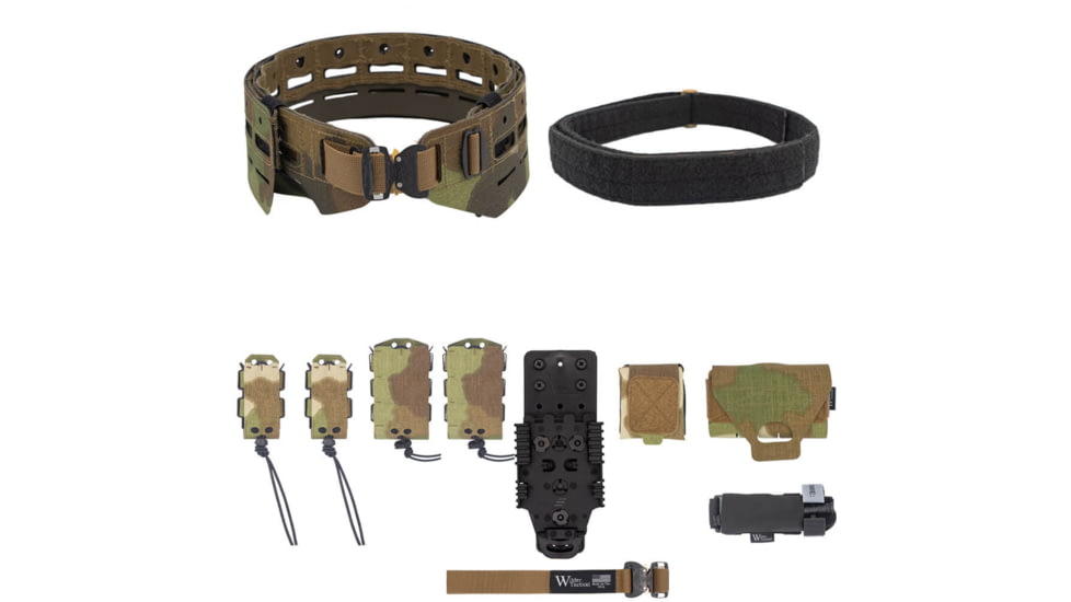 Wilder Tactical Bravo Elite Belt Kit, Cobra FM, QLS Receiver, Nemesis Woodland Ltd, Small/Extra Large, HMGBREKNEM04