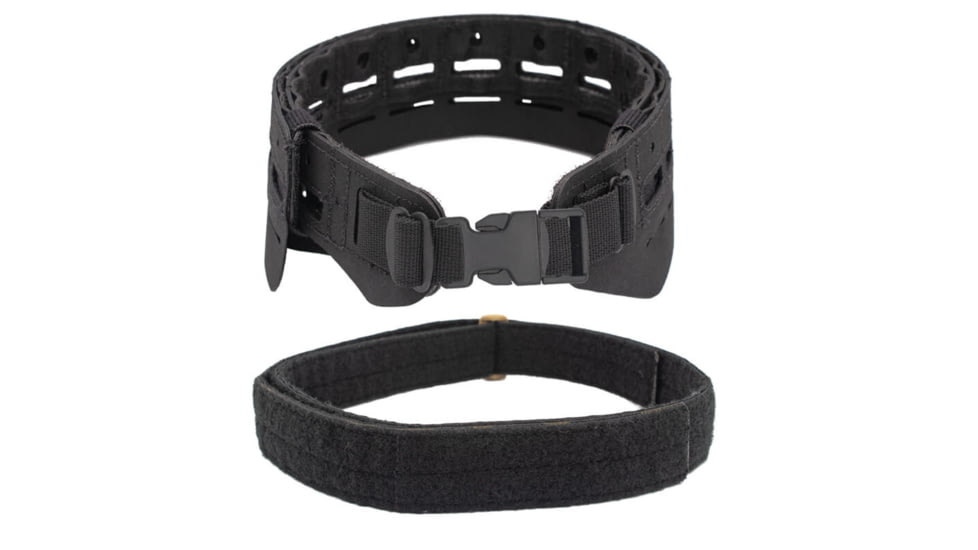 Wilder Tactical Bravo Lightweight Belt, 1in Plastic Buckle, Bravo Inner, Black, Small/Extra Large, HMGBRBK01