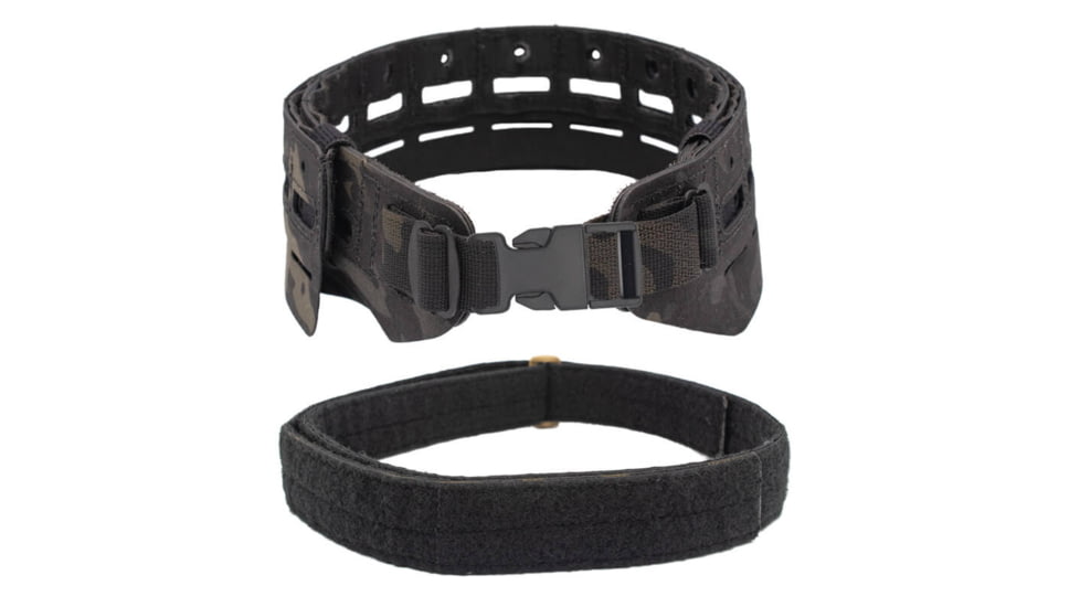 Wilder Tactical Bravo Lightweight Belt, 1in Plastic Buckle, Bravo Inner, Multicam Black, Small/Extra Large, HMGBRMCB01