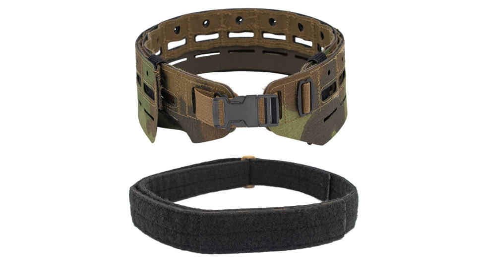 Wilder Tactical Bravo Lightweight Belt, 1in Plastic Buckle, Bravo Inner, Nemesis Woodland Ltd, Small/Extra Large, HMGBRNEM01