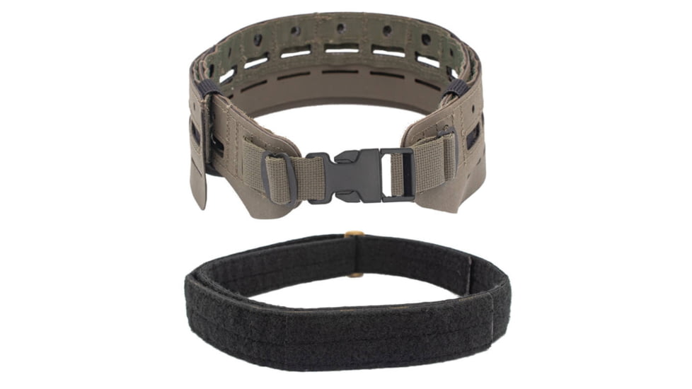 Wilder Tactical Bravo Lightweight Belt, 1in Plastic Buckle, Bravo Inner, Ranger Green, Small/Extra Large, HMGBRRG01