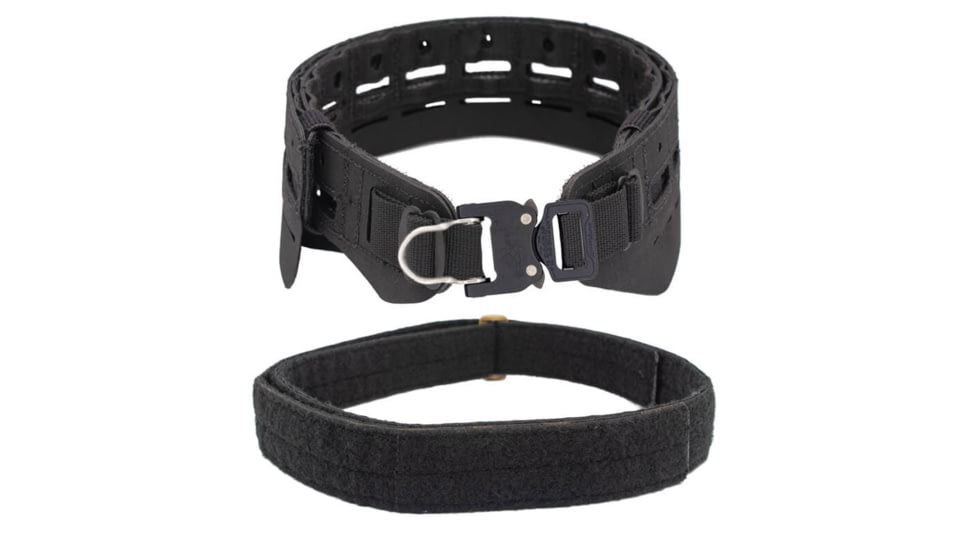 Wilder Tactical Bravo Lightweight Belt, 1in Prostyle D-Ring Buckle, Bravo Inner, Black, Small/Extra Large, HMGBRBK07