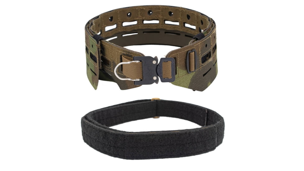 Wilder Tactical Bravo Lightweight Belt, 1in Prostyle D-Ring Buckle, Bravo Inner, Nemesis Woodland Ltd, Small/Extra Large, HMGBRNEM07