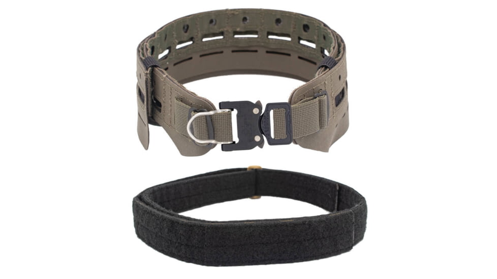 Wilder Tactical Bravo Lightweight Belt, 1in Prostyle D-Ring Buckle, Bravo Inner, Ranger Green, Small/Extra Large, HMGBRRG07
