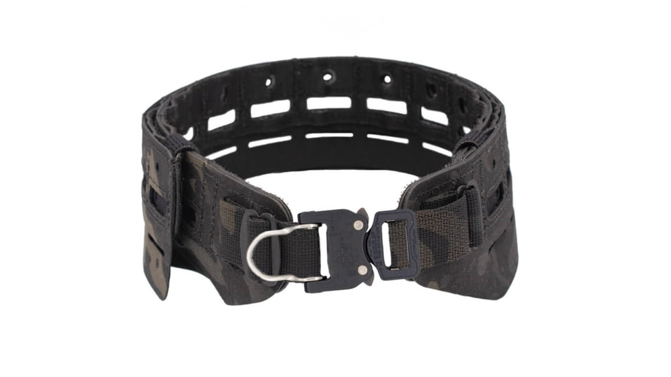Wilder Tactical Bravo Lightweight Belt, 1in Prostyle D-Ring Buckle, No Inner, Multicam Black, Small/Extra Large, HMGBRMCB06