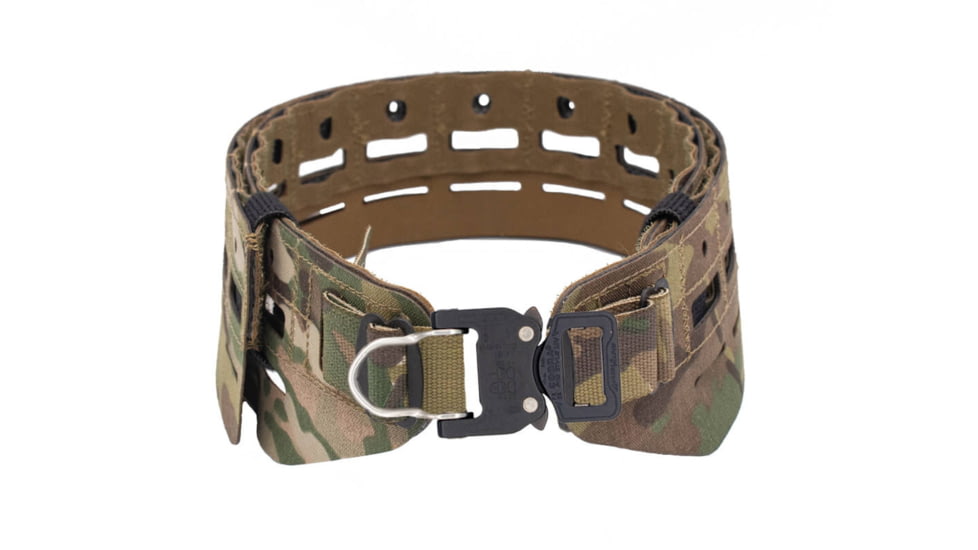 Wilder Tactical Bravo Lightweight Belt, 1in Prostyle D-Ring Buckle, No Inner, Multicam, Small/Extra Large, HMGBRMC06