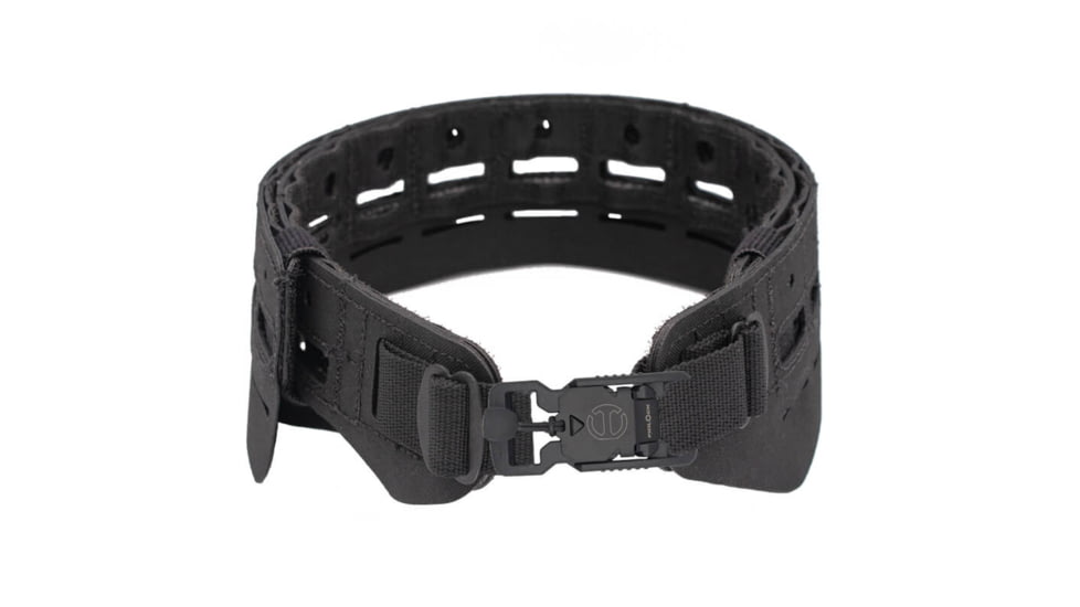 Wilder Tactical Bravo Lightweight Belt, V-Buckle, No Inner, Black, Small/Extra Large, HMGBRBK02