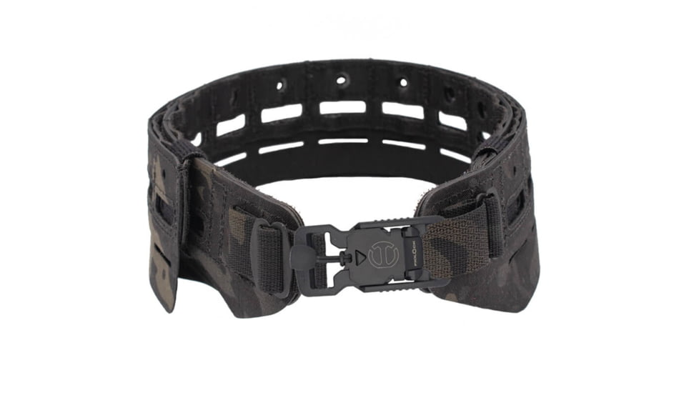 Wilder Tactical Bravo Lightweight Belt, V-Buckle, No Inner, Multicam Black, Small/Extra Large, HMGBRMCB02