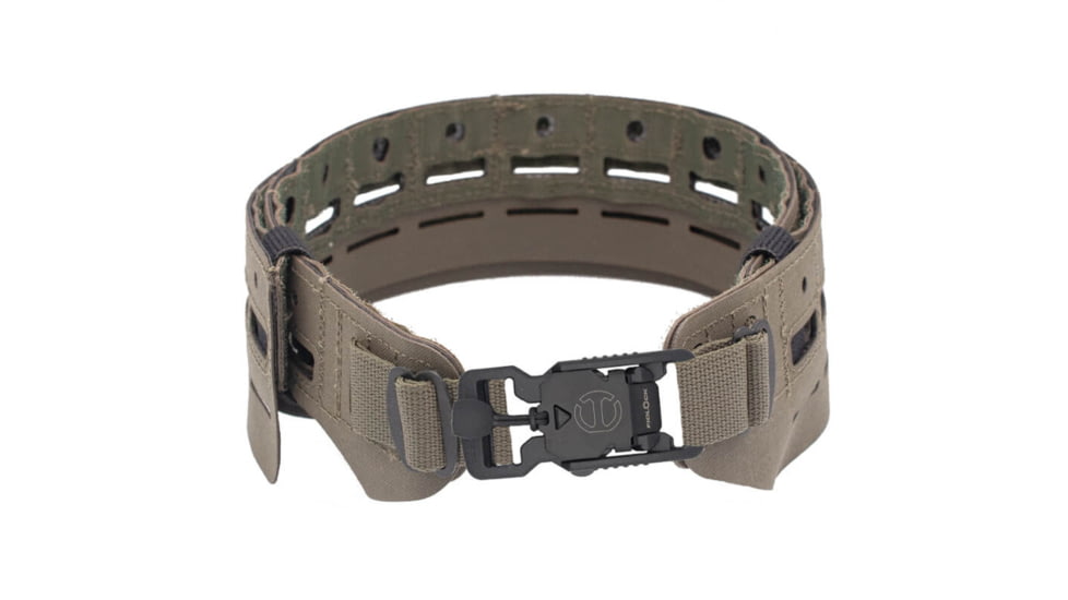 Wilder Tactical Bravo Lightweight Belt, V-Buckle, No Inner, Ranger Green, Small/Extra Large, HMGBRRG02