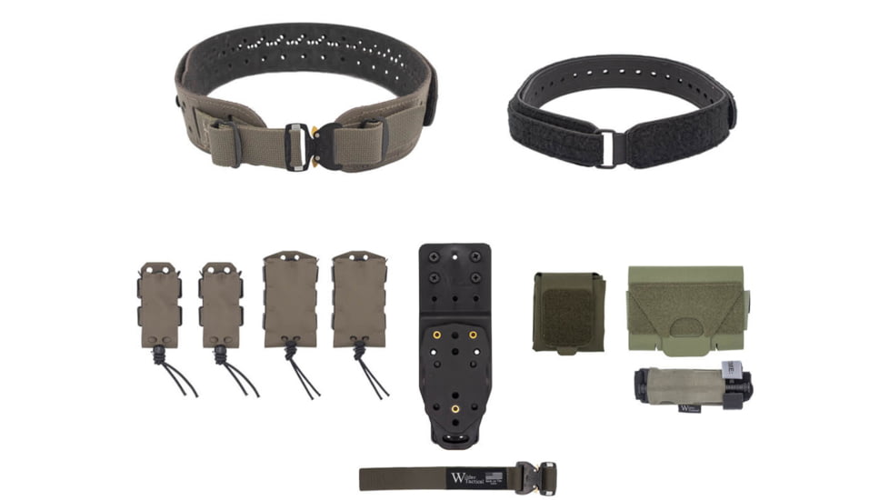 Wilder Tactical Charlie Elite Belt Kit, Cobra FM, MHP Adapter, Ranger Green, Extra Small/Large, HMGCHEKRG05