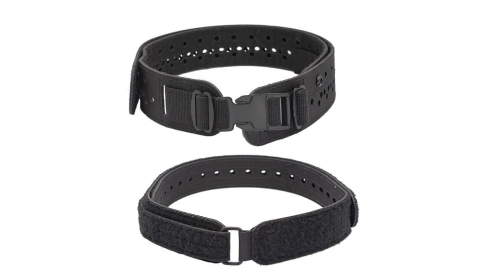 Wilder Tactical Charlie Lightweight Belt, 1in Plastic Buckle, Curved Inner, Black, Extra Small/Large, HMGCHBK01