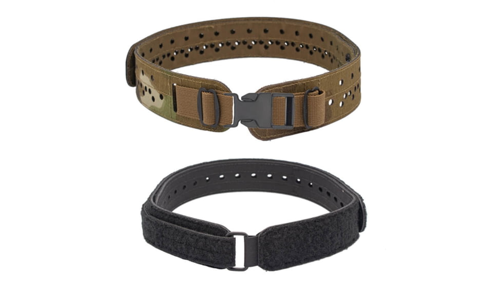 Wilder Tactical Charlie Lightweight Belt, 1in Plastic Buckle, Curved Inner, Nemesis Woodland Ltd, Extra Small/Large, HMGCHNEM01