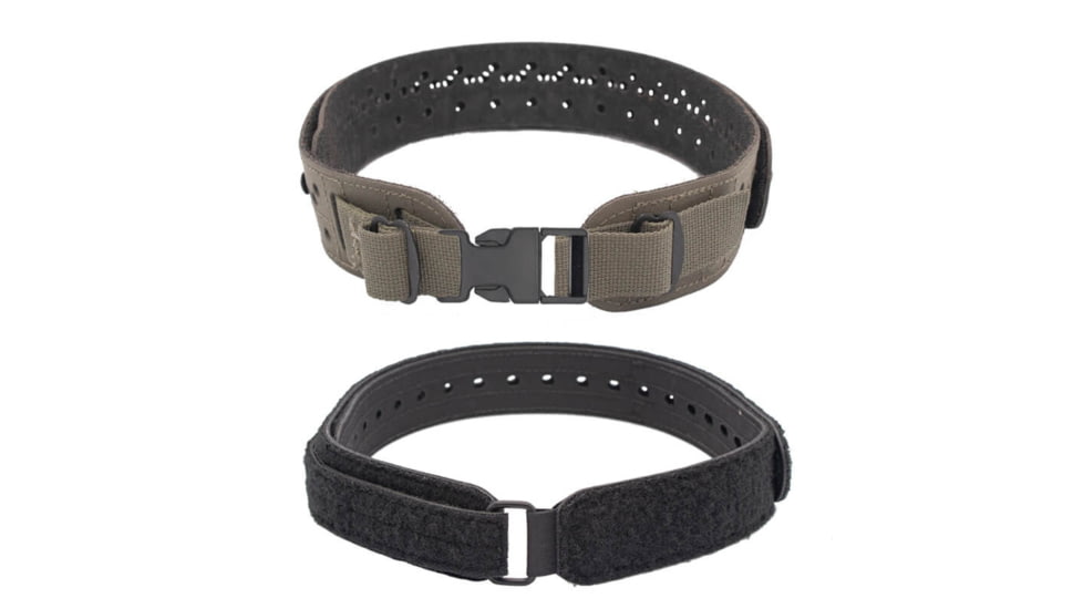 Wilder Tactical Charlie Lightweight Belt, 1in Plastic Buckle, Curved Inner, Ranger Green, Extra Small/Large, HMGCHRG01