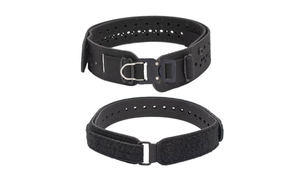 Wilder Tactical Charlie Lightweight Belt, 1in Prostyle D-Ring, Curved Inner, Black, Extra Small/Large, HMGCHBK07