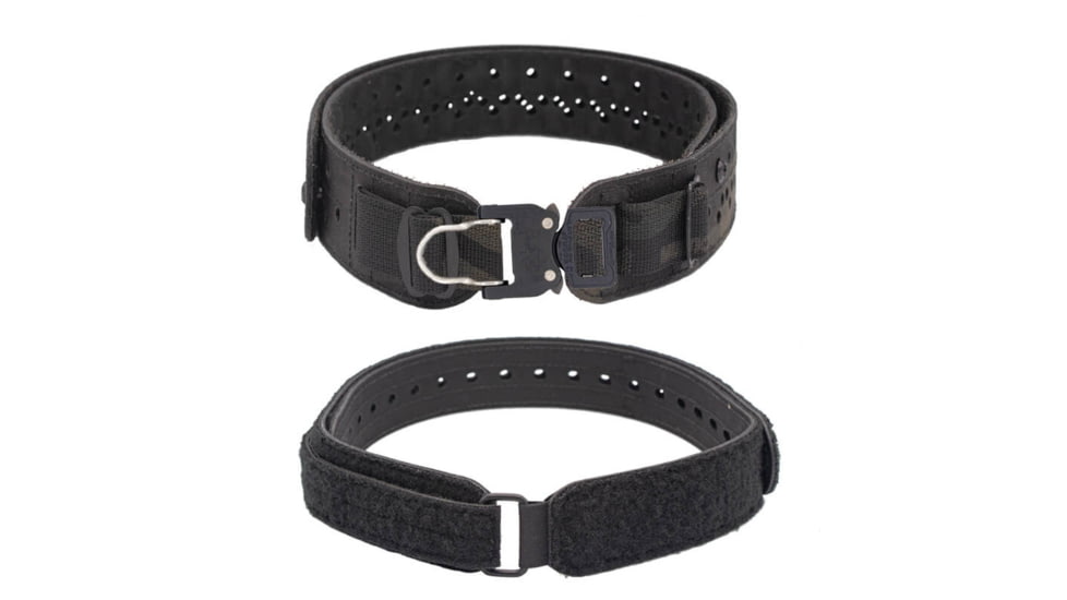 Wilder Tactical Charlie Lightweight Belt, 1in Prostyle D-Ring, Curved Inner, Multicam Black, Extra Small/Large, HMGCHMCB07
