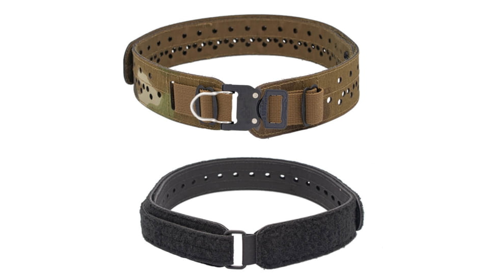 Wilder Tactical Charlie Lightweight Belt, 1in Prostyle D-Ring, Curved Inner, Nemesis Woodland Ltd, Extra Small/Large, HMGCHNEM07