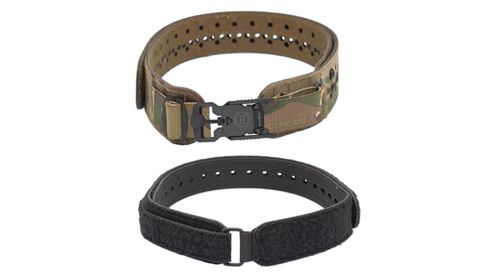 Wilder Tactical Charlie Lightweight Belt, V-Buckle, Curved Inner, Multicam, Extra Small/Large, HMGCHMC03