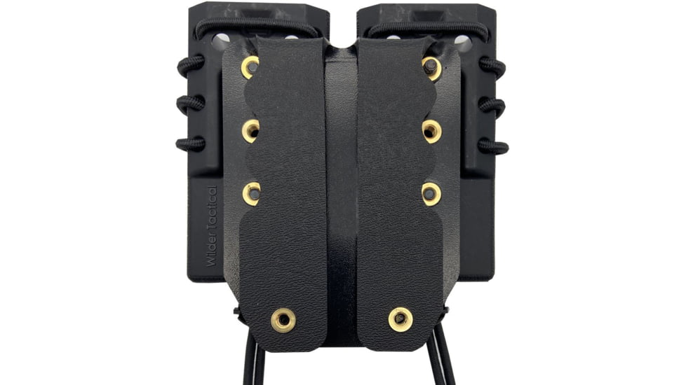 Wilder Tactical Evolution Double Pistol Magazine Pouch Belt Mount, UAB Belt Clip, Black, EVODUPBKBC