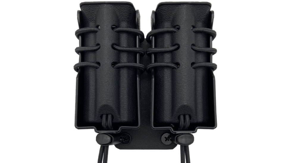 Wilder Tactical Evolution Universal Double Pistol Magazine Pouch Belt Mount, UAB Belt Clip, Black, EVODUPBKBC