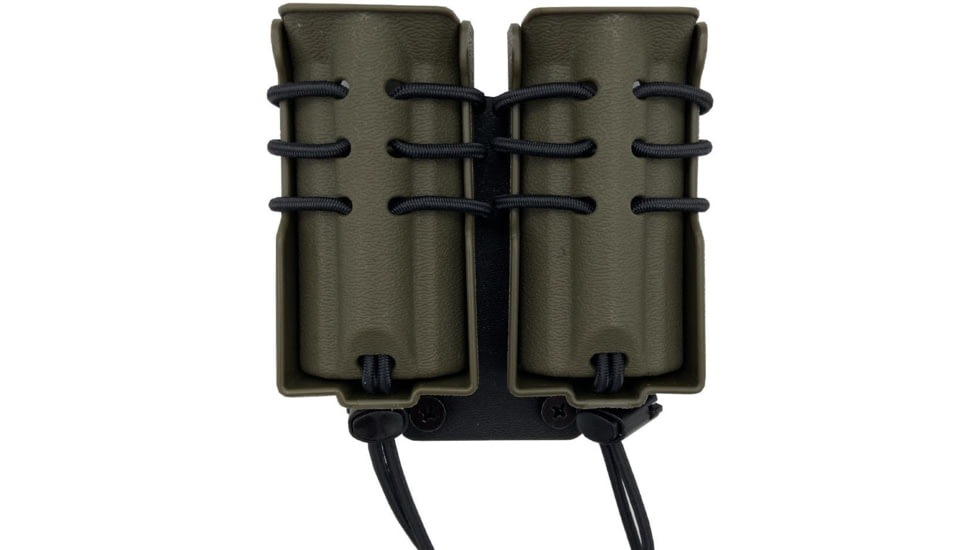 Wilder Tactical Evolution Universal Double Pistol Magazine Pouch Belt Mount, UAB Belt Clip, Ranger Green, EVODUPRGBC