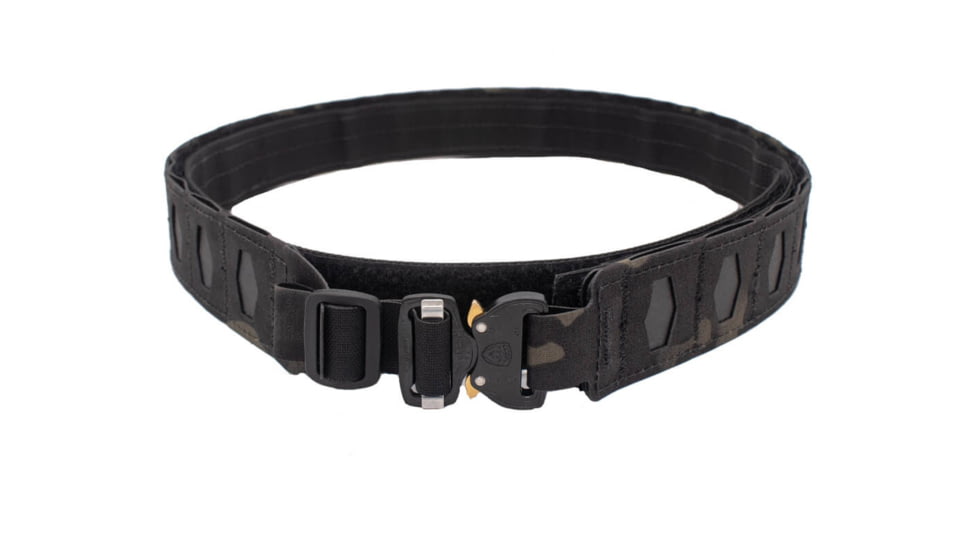 Wilder Tactical Hitman Gear Lightweight Belt, FM Buckle, No Inner, Multicam Black, Medium, 32-36, HMGBMCB01MD