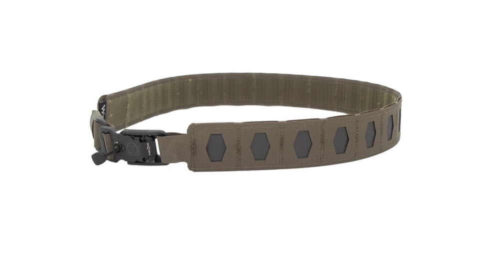 Wilder Tactical Hitman Gear Lightweight Belt, V Buckle, No Inner, Ranger Green, Small, 28-32, HMGBRG00SM