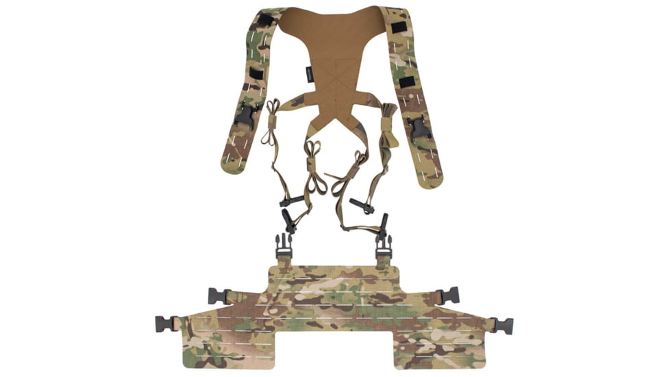 Wilder Tactical Hitman Gear Lightweight Full Rack W/ Shoulder Harness V1, Multicam, Adjustable, HMGCR11MC