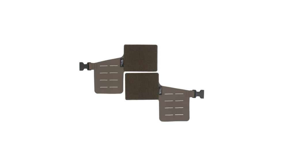 Wilder Tactical Hitman Gear Lightweight Half Rack Wing V1 w/2 Columns Of Molle, Set Of 2, Ranger Green, Adjustable, HMGCR06RG