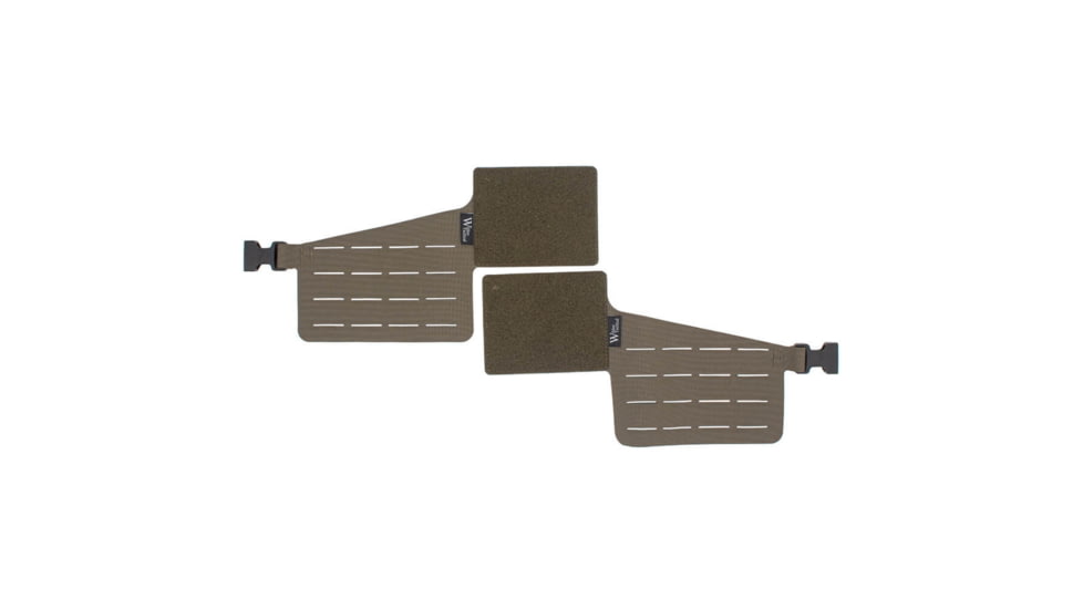 Wilder Tactical Hitman Gear Lightweight Rib Rack Wing V1 w/4 Columns Of Molle, Set Of 2, Ranger Green, Adjustable, HMGCR05RG