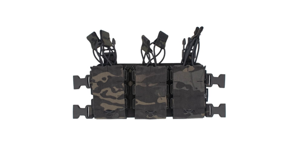 Wilder Tactical Hitman Gear Lightweight Six Pack Rifle Placard V1, Multicam Black, Adjustable, HMGCR03MCB