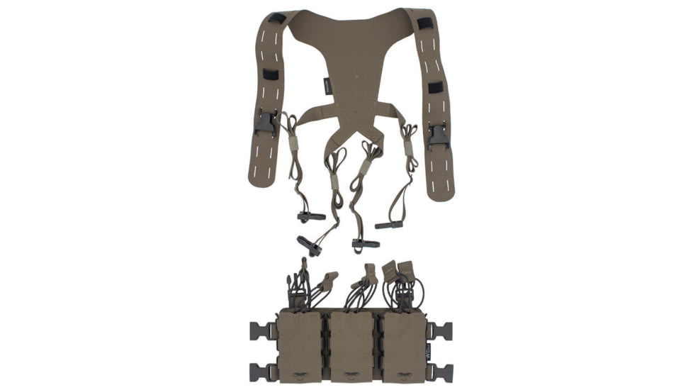 Wilder Tactical Hitman Gear Lightweight Six Pack Rifle Placard W/ Shoulder Harness V1, Ranger Green, Adjustable, HMGCR10RG