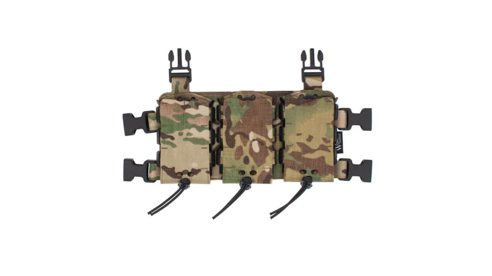 Wilder Tactical Hitman Gear Lightweight Triple Rifle Placard V1, Multicam, Adjustable, HMGCR02MC
